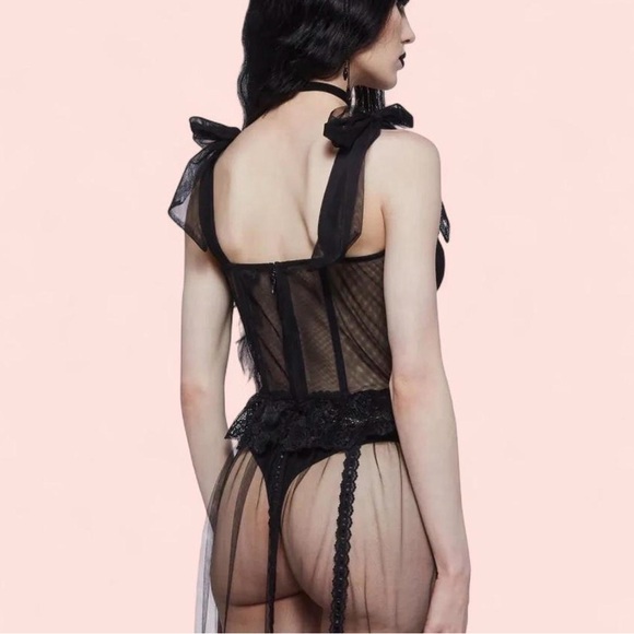 DOLLSKILL WIDOW DANCE WITH DEATH CORSET TOP - Picture 4 of 5